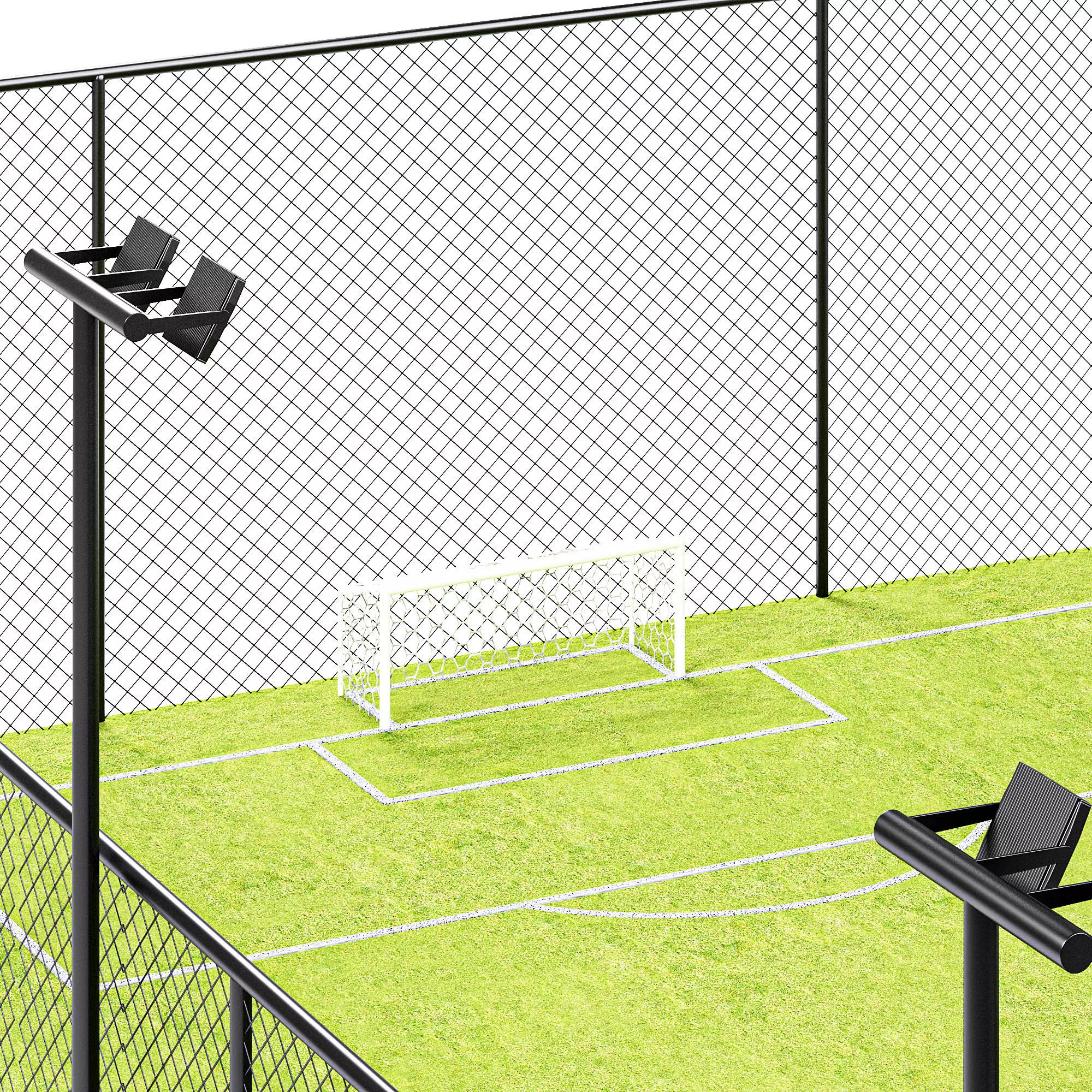 Football field 3D model