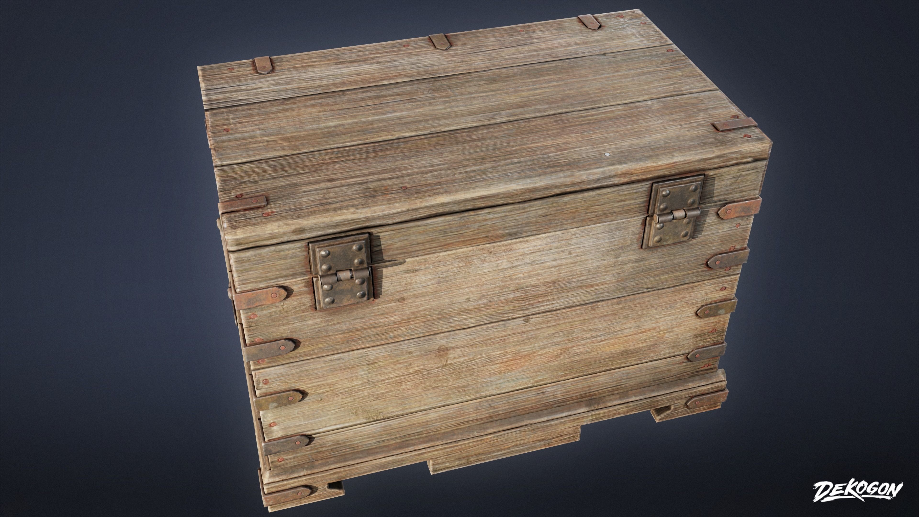PIRATES - Chest 07 - NANITE AND LOW POLY Low-poly 3D model_17