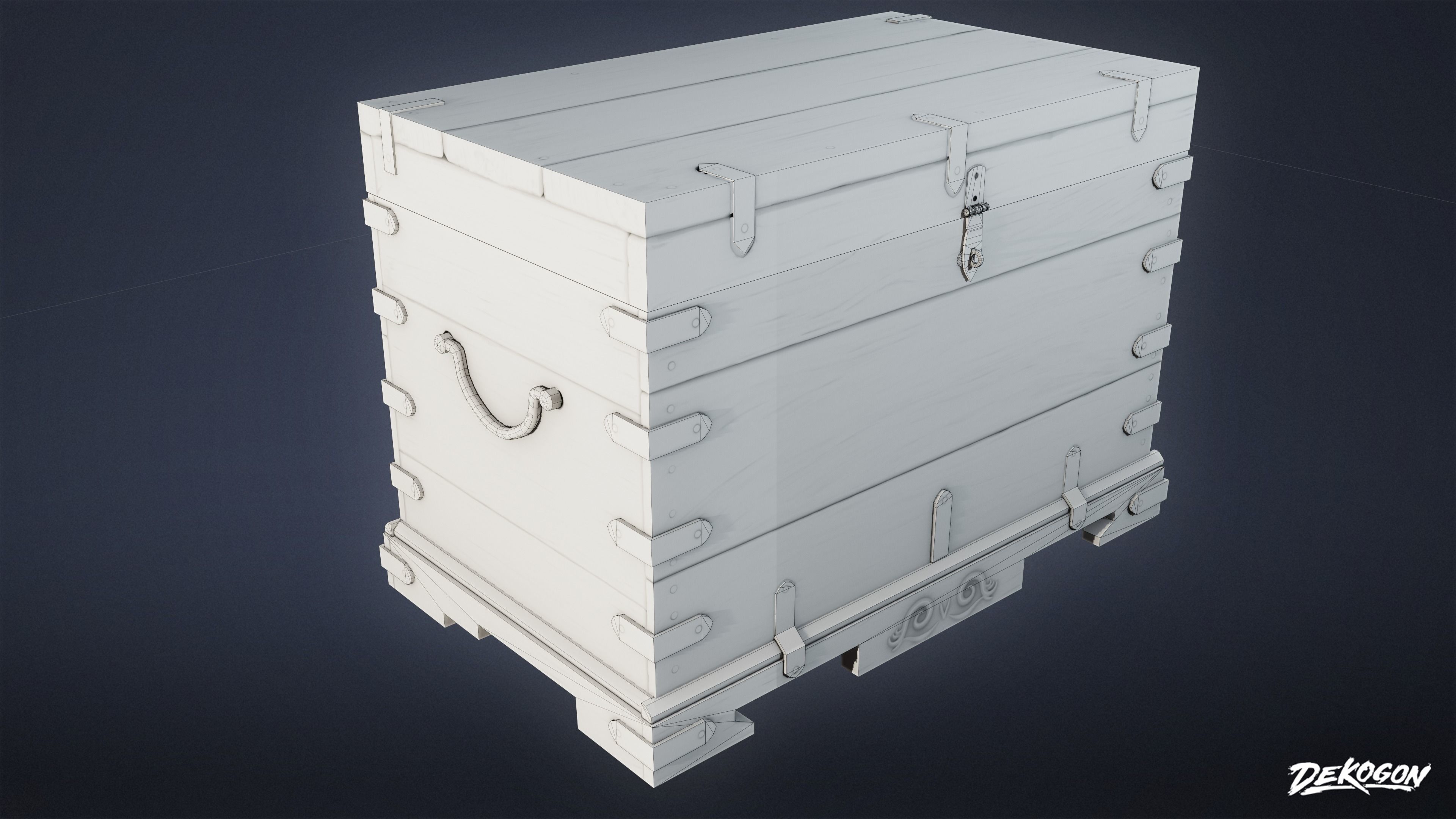 PIRATES - Chest 07 - NANITE AND LOW POLY Low-poly 3D model_1