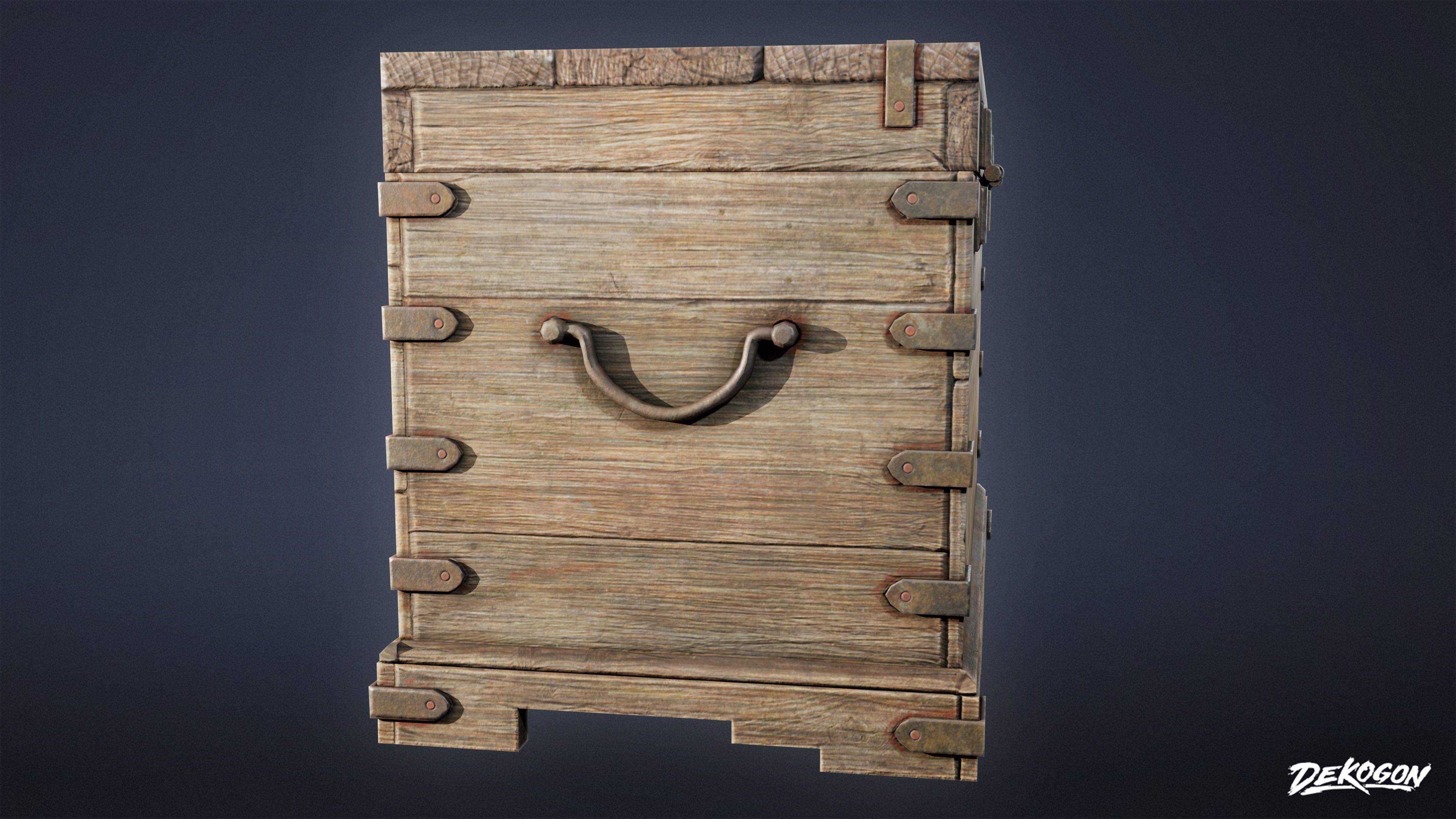 PIRATES - Chest 07 - NANITE AND LOW POLY Low-poly 3D model_15