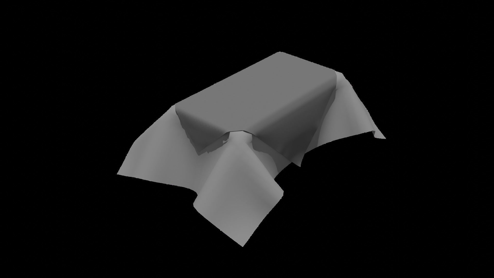 Set Tablecloths 3D model_3