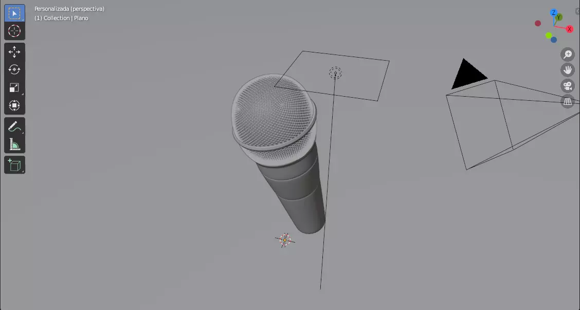 Microfono Free 3D model