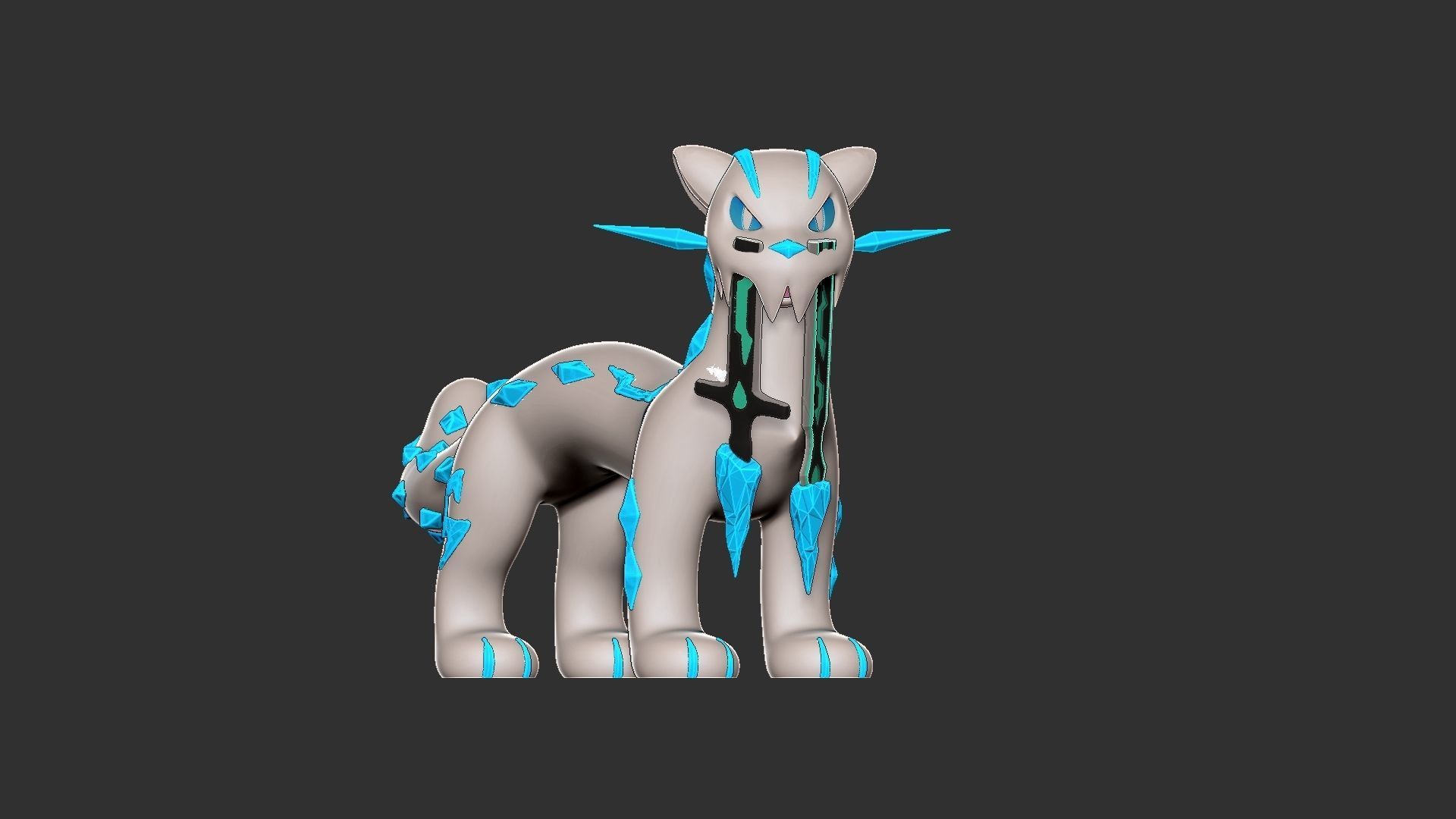 POKEMON CHIEN PAO 3D print model_5