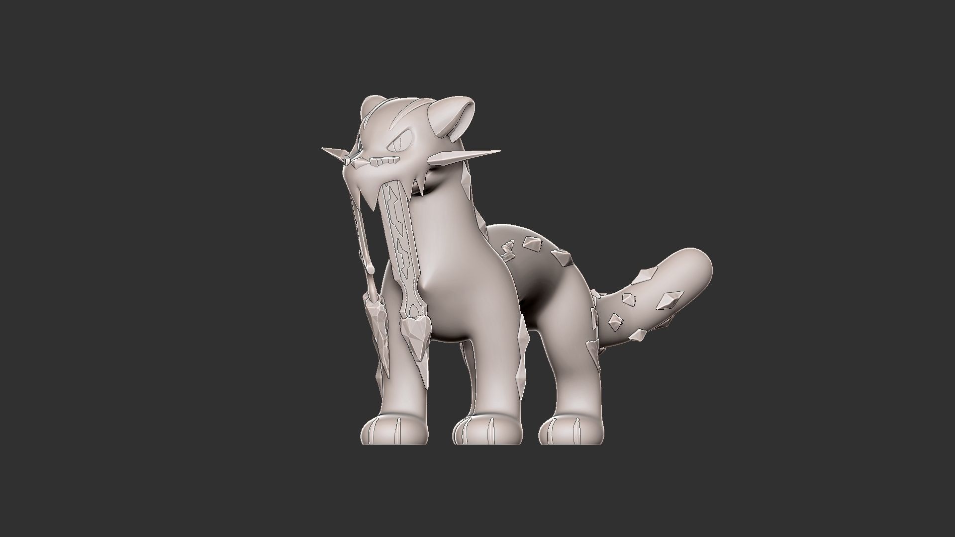POKEMON CHIEN PAO 3D print model_2