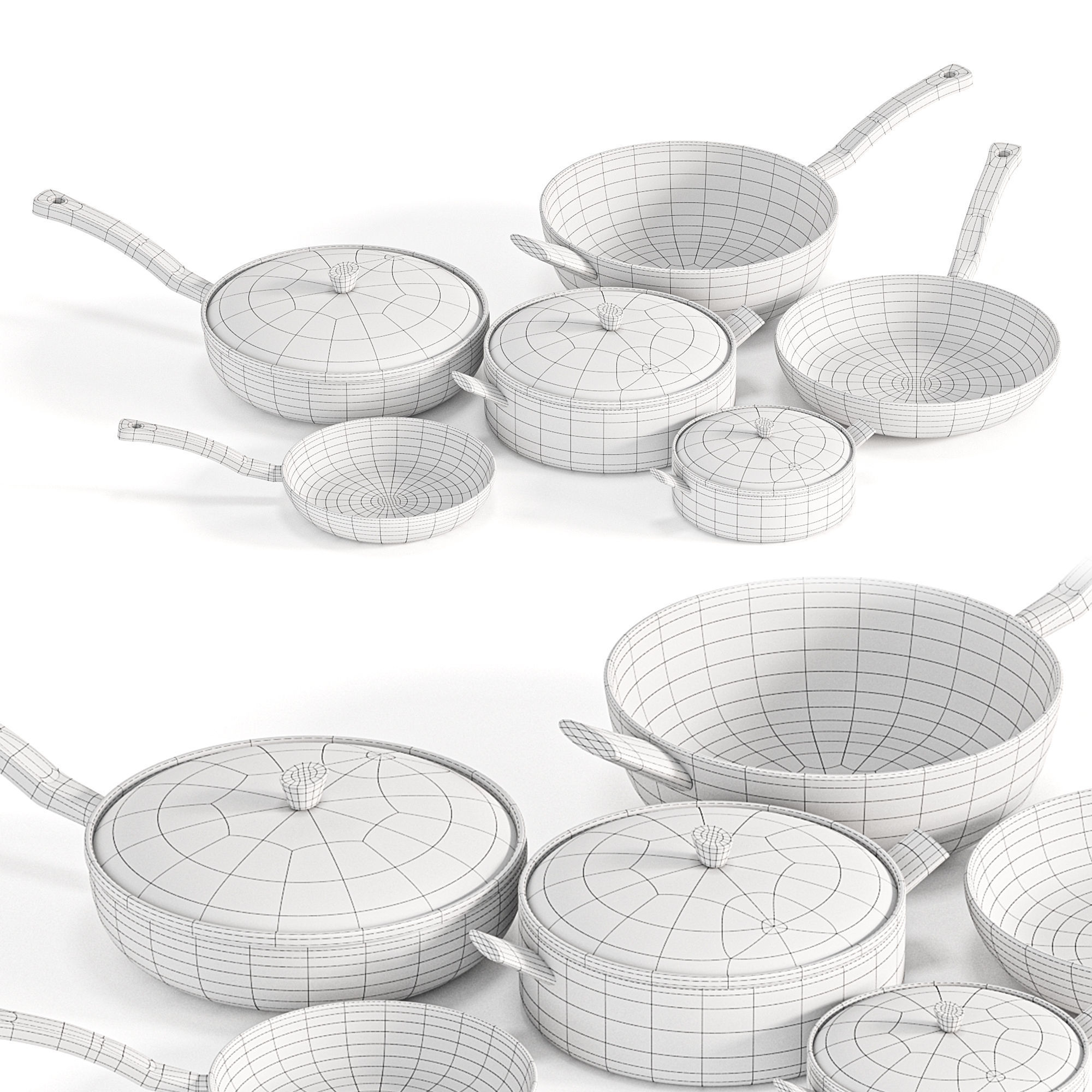ISENVI AvonChef Deluxe Cookware Set 3D model_7