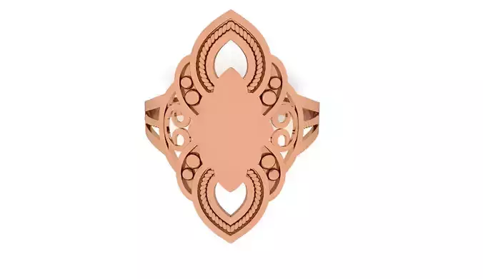 Signet Ultra Vision Wire Mesh Plain Gold Ring