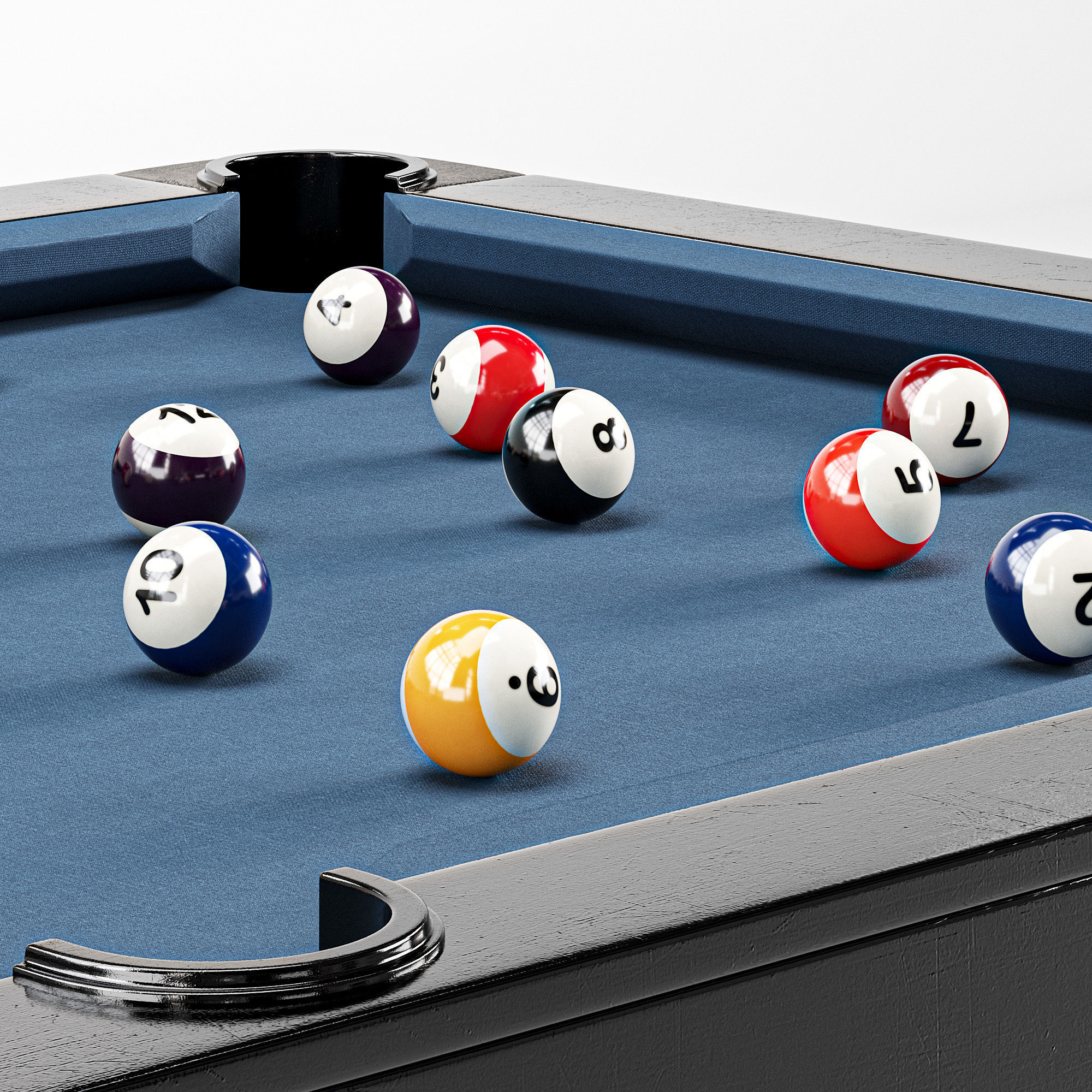 Mightymast 7ft Speedster Pool Table 3D model_4