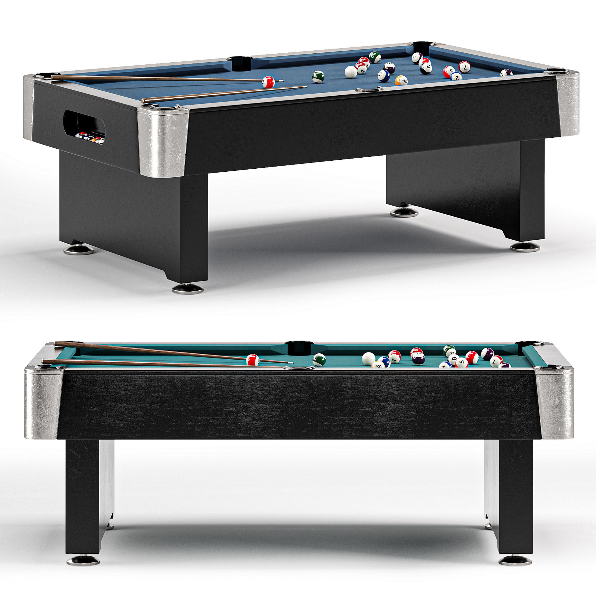 Mightymast 7ft Speedster Pool Table 3D model_2