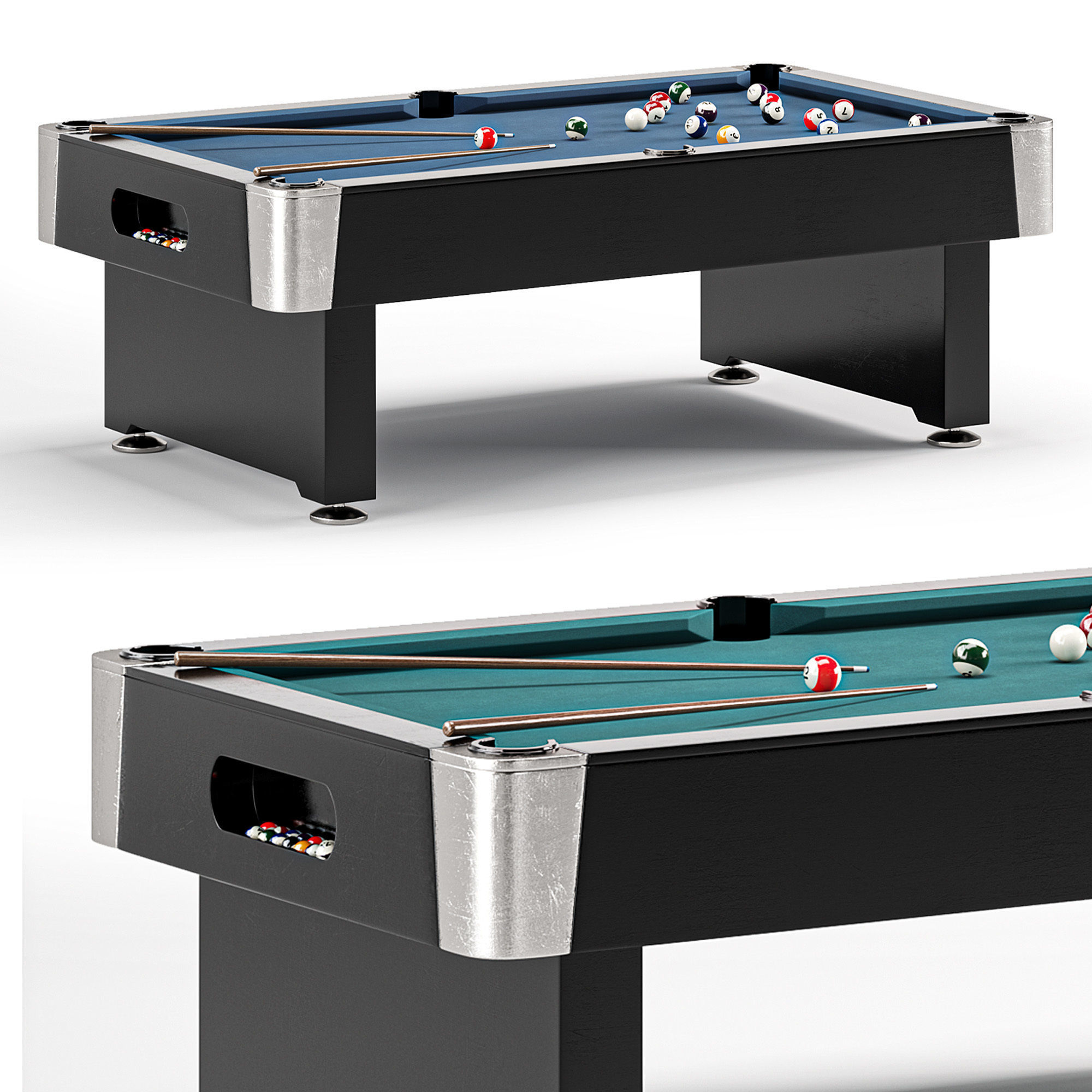 Mightymast 7ft Speedster Pool Table 3D model_26