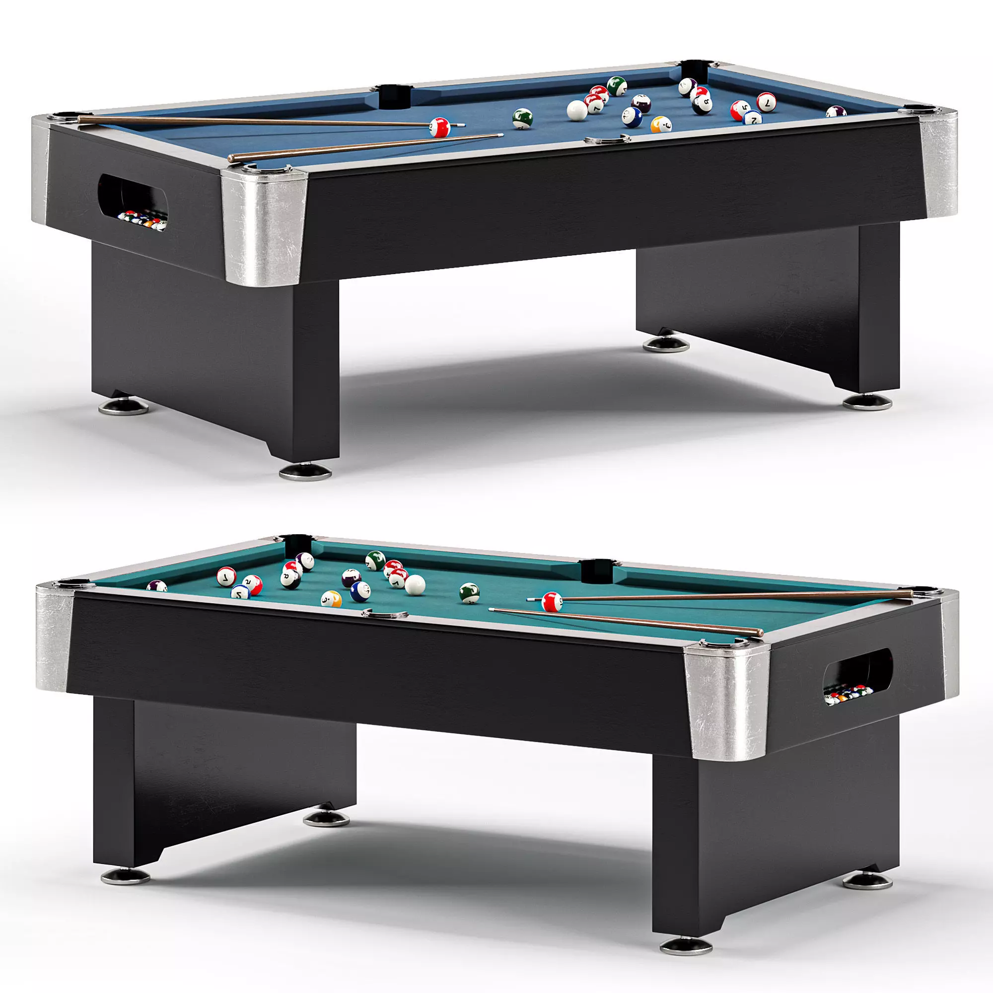Mightymast 7ft Speedster Pool Table 3D model_0