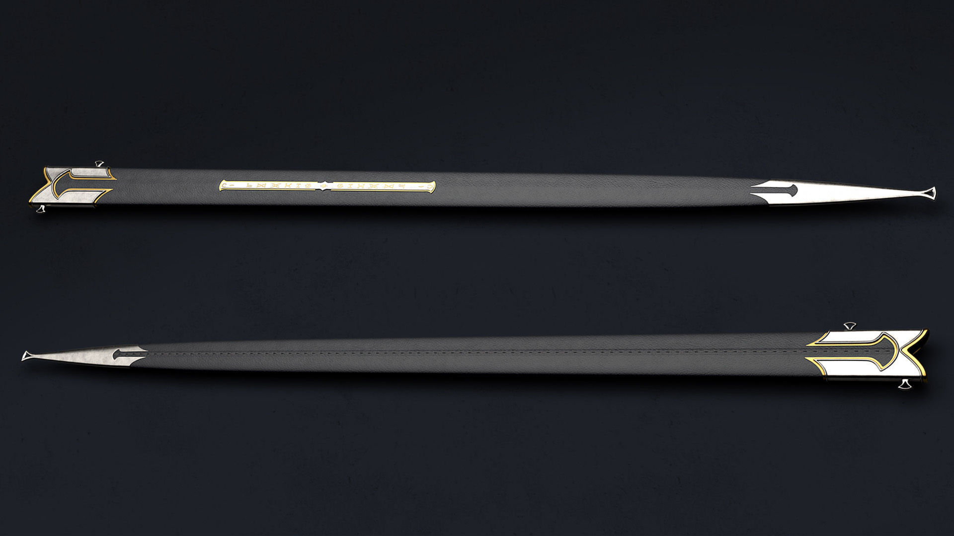 Anduril - The sword of Aragorn - Lord of the Rings  Low-poly 3D model_11