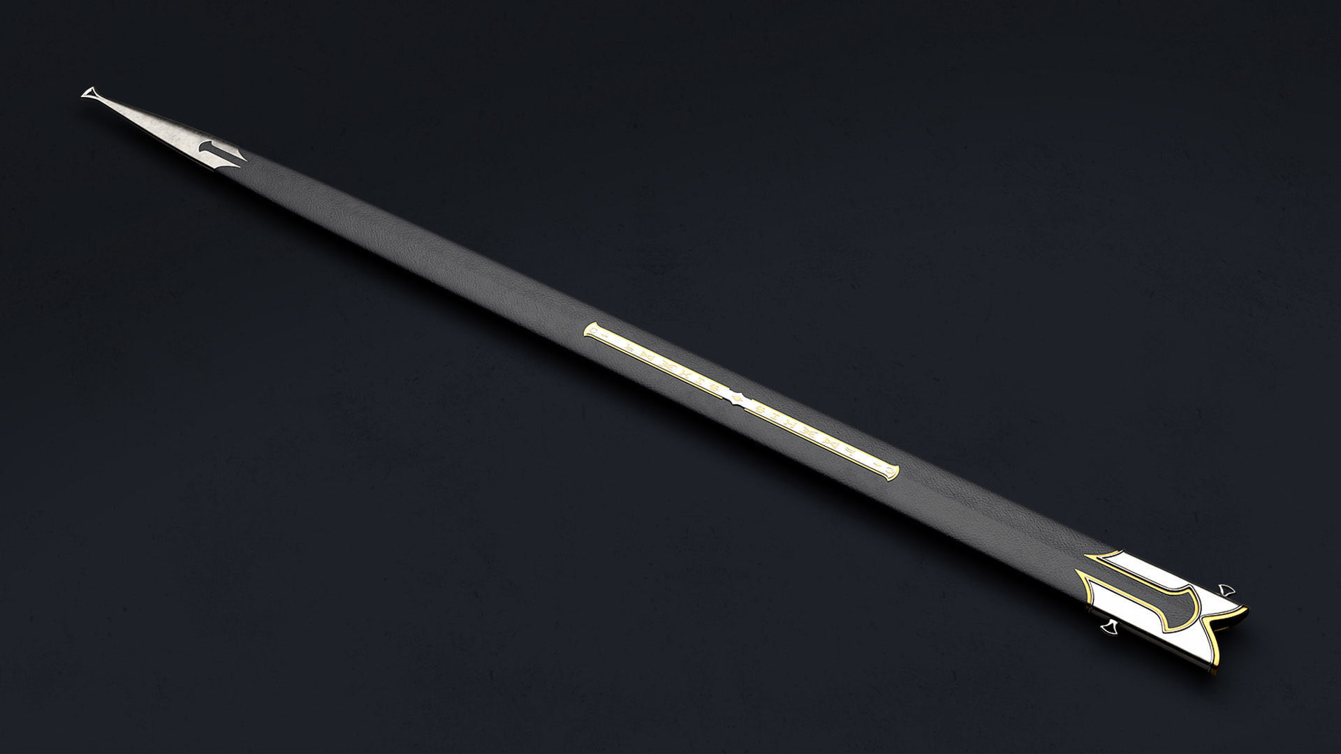 Anduril - The sword of Aragorn - Lord of the Rings  Low-poly 3D model_13