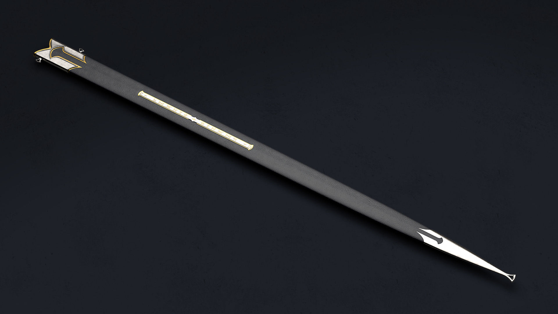 Anduril - The sword of Aragorn - Lord of the Rings  Low-poly 3D model_12