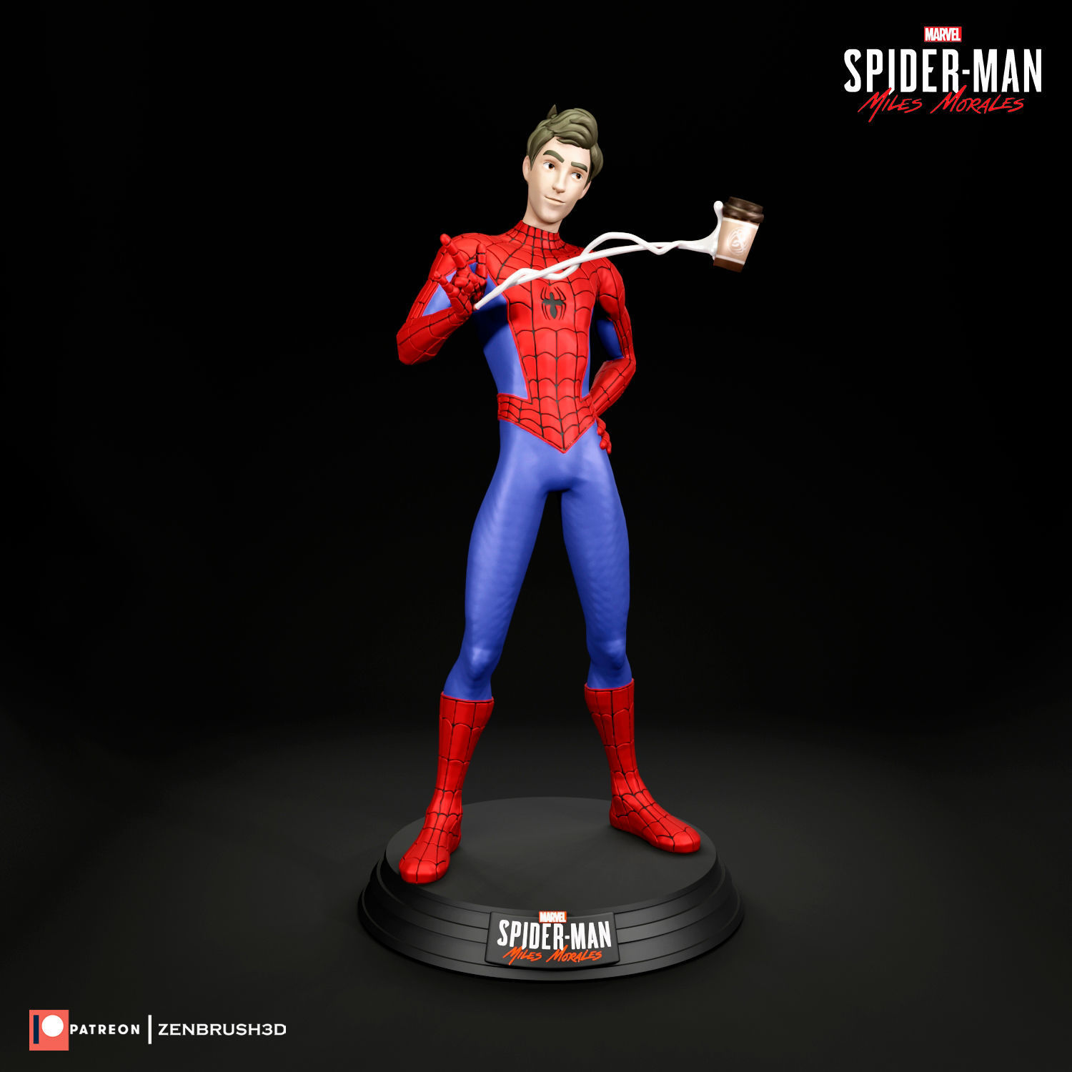 PETER PARKER B - SPIDER-MAN ACROSS THE SPIDER-VERSE  3D print model_1