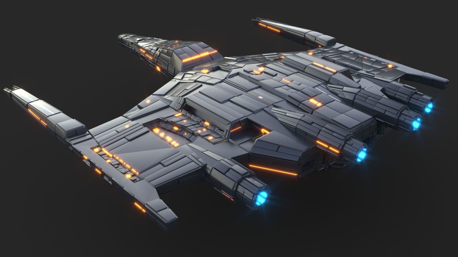 Star Ship 3D model_7