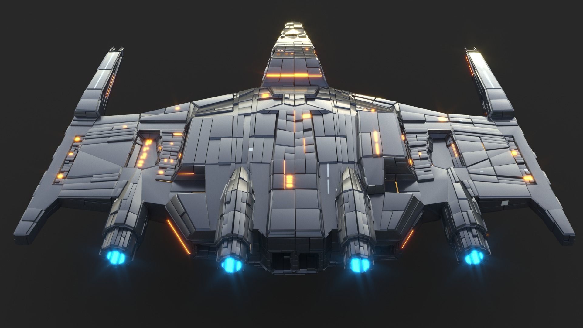 Star Ship 3D model_8