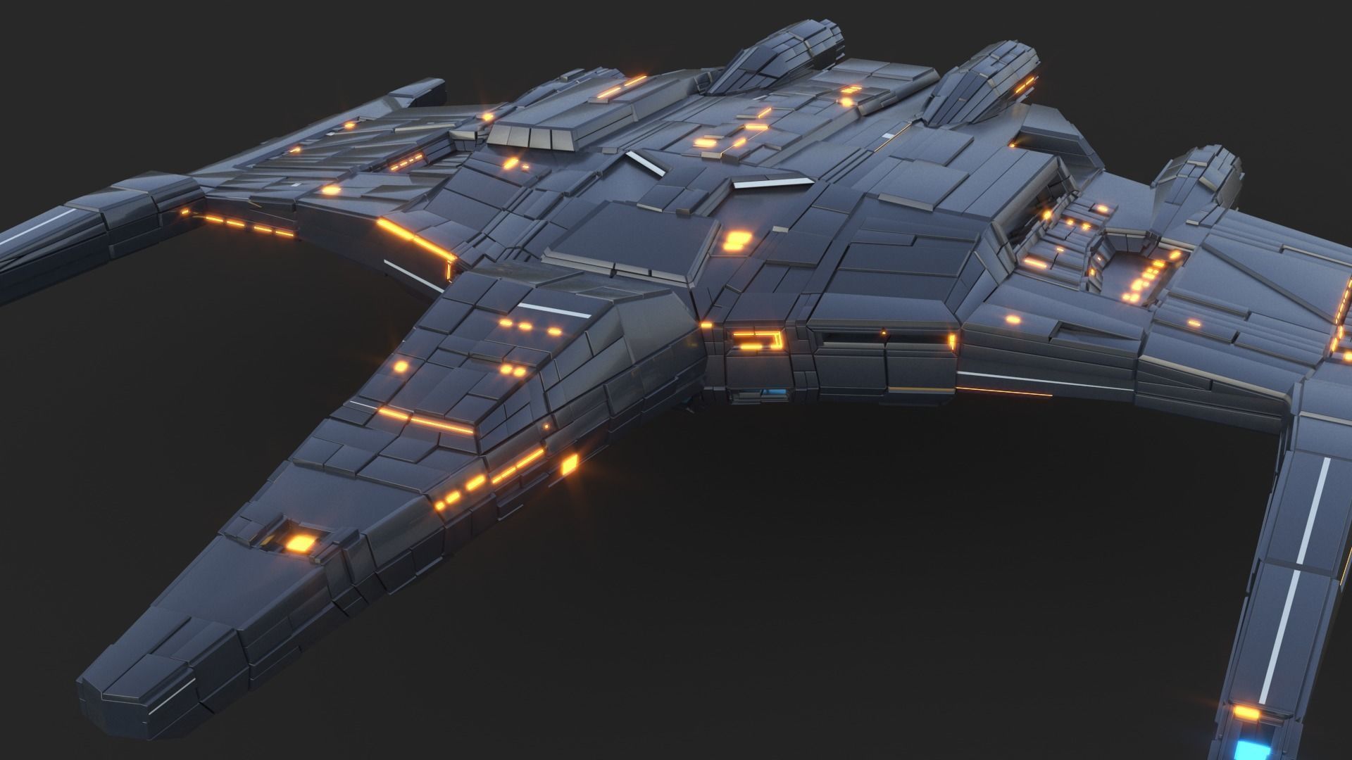 Star Ship 3D model_14