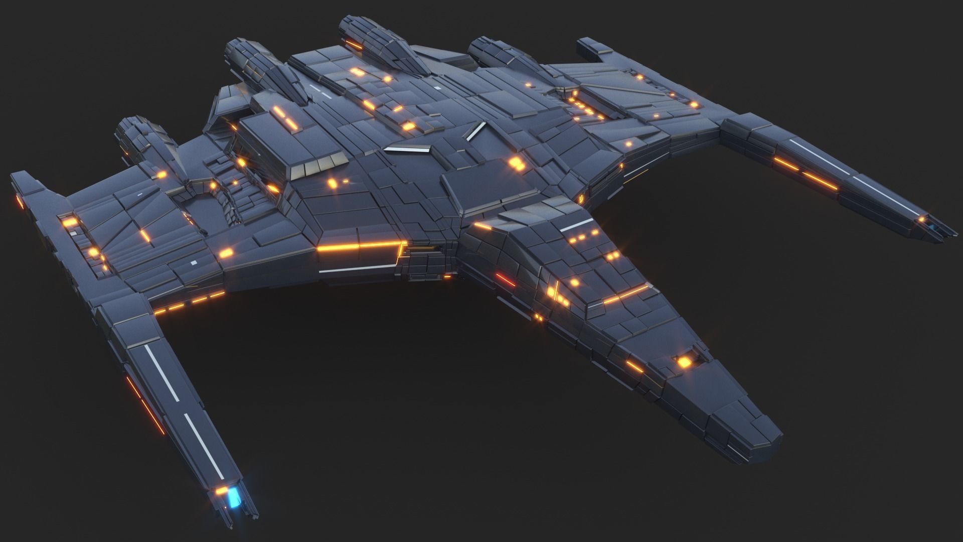 Star Ship 3D model_11