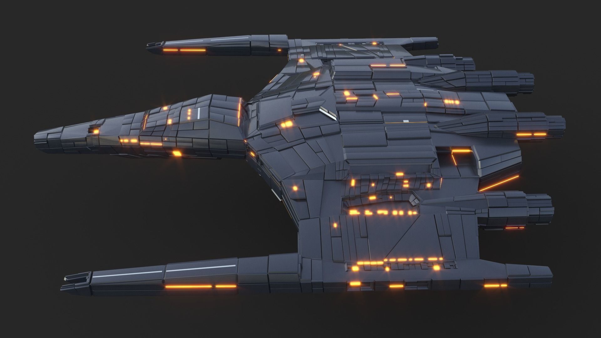 Star Ship 3D model_6