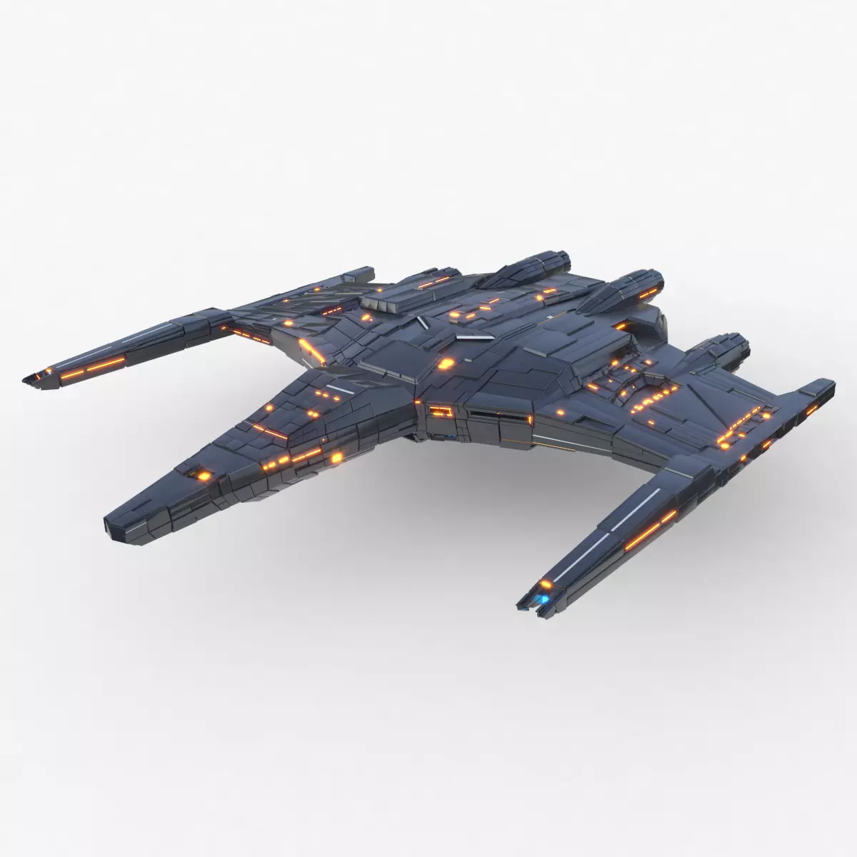 Star Ship 3D model_0