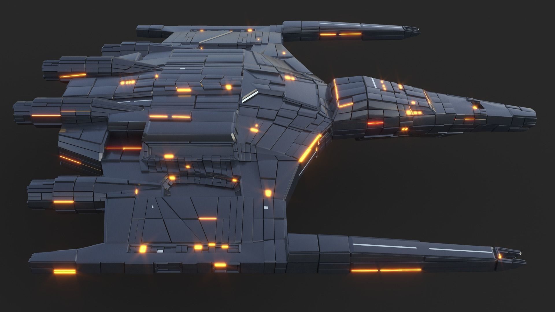 Star Ship 3D model_10