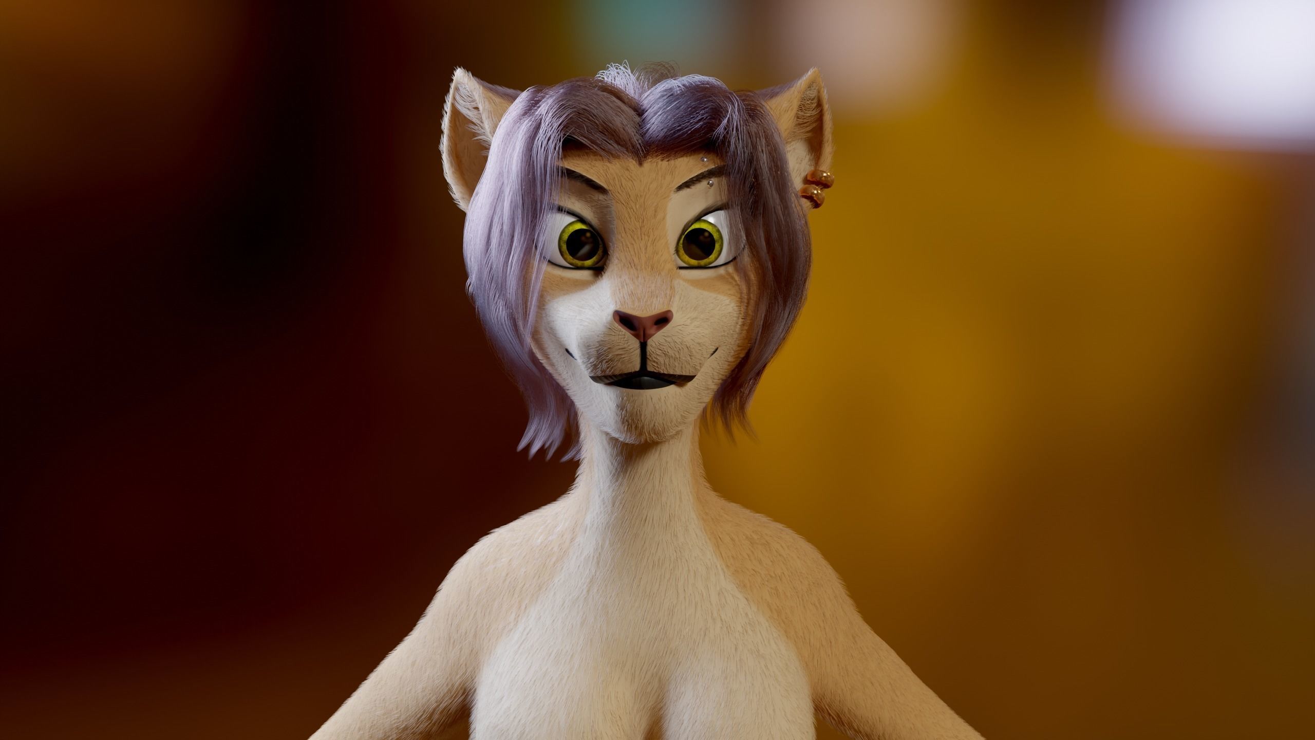 Mayala Anthro Lioness 3D model_3
