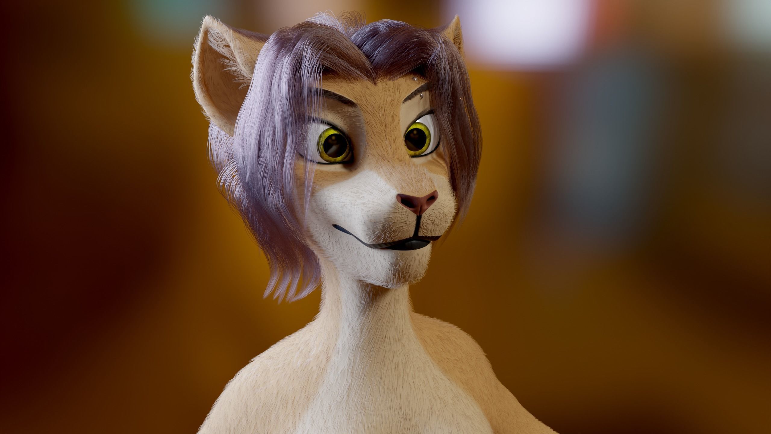 Mayala Anthro Lioness 3D model_2