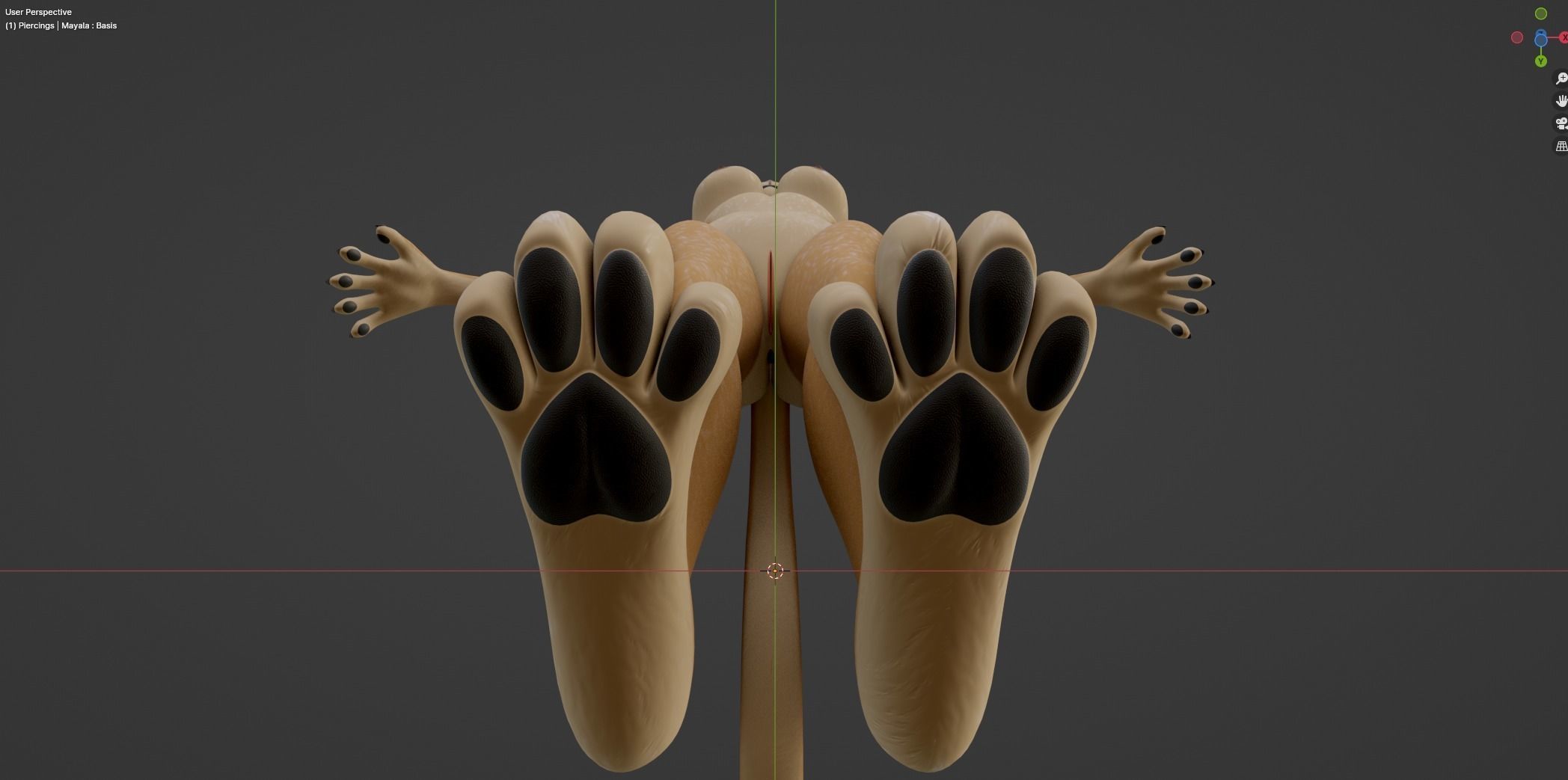 Mayala Anthro Lioness 3D model_56