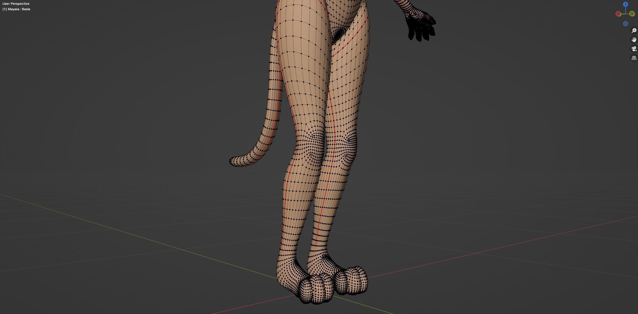 Mayala Anthro Lioness 3D model_63