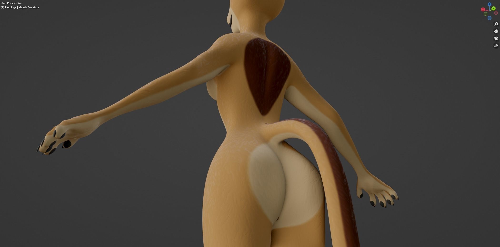 Mayala Anthro Lioness 3D model_49