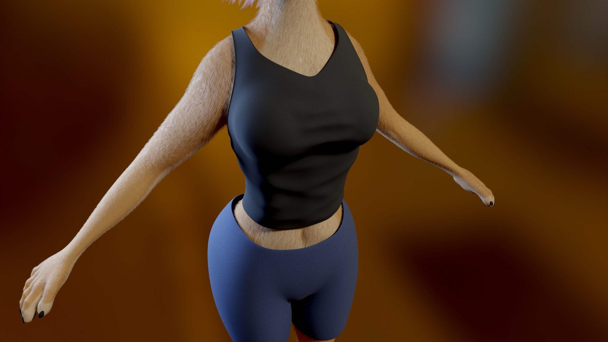 Mayala Anthro Lioness 3D model_29