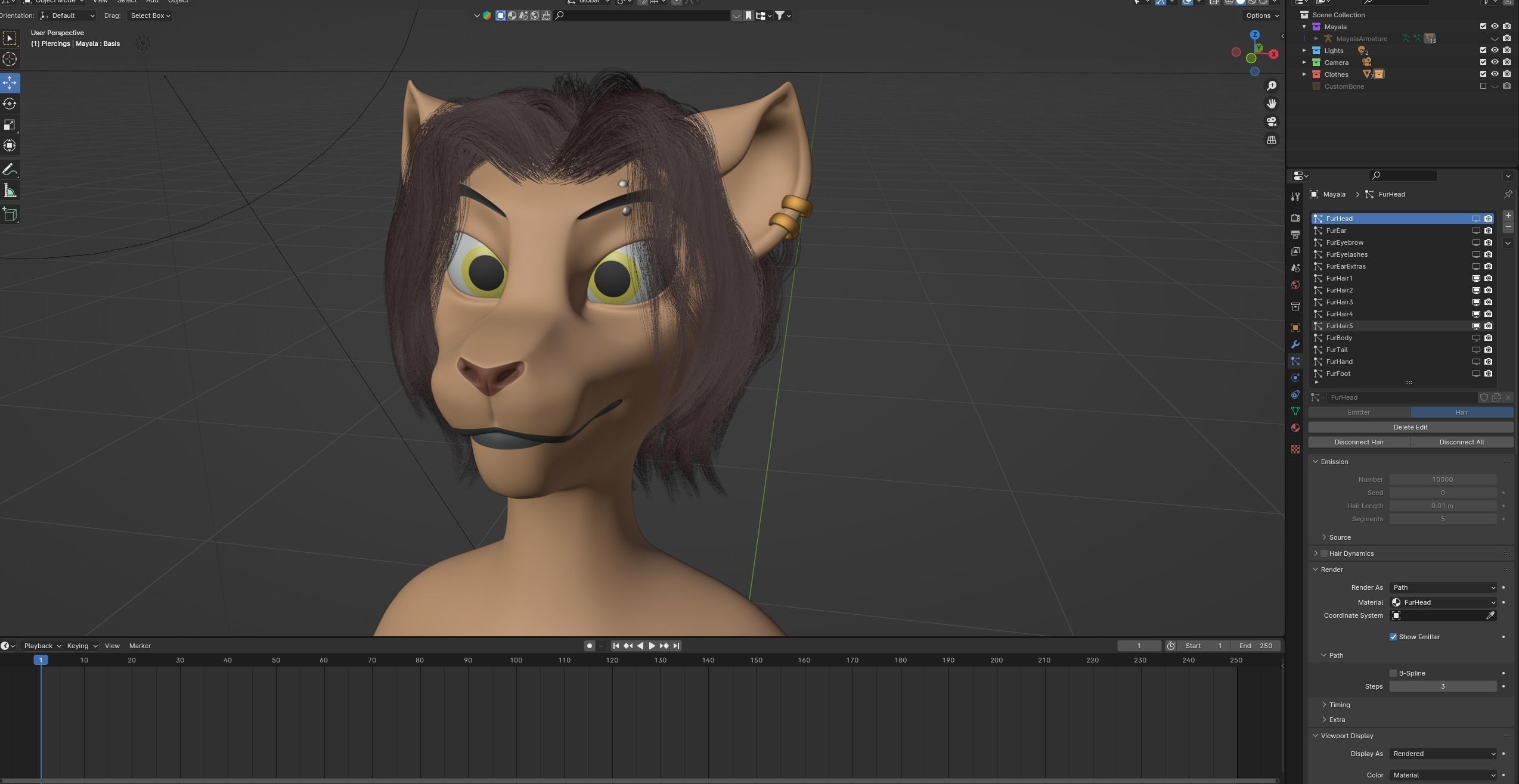 Mayala Anthro Lioness 3D model_86