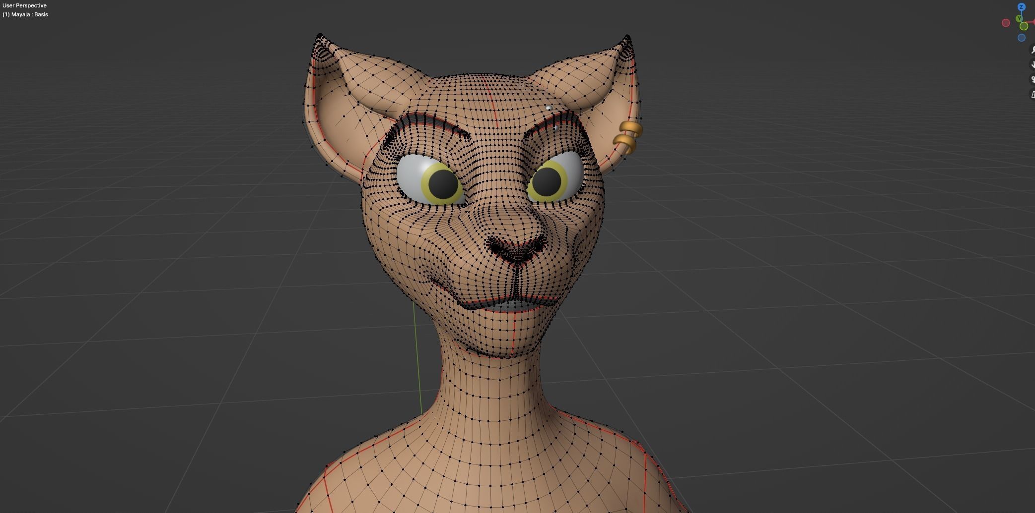 Mayala Anthro Lioness 3D model_59