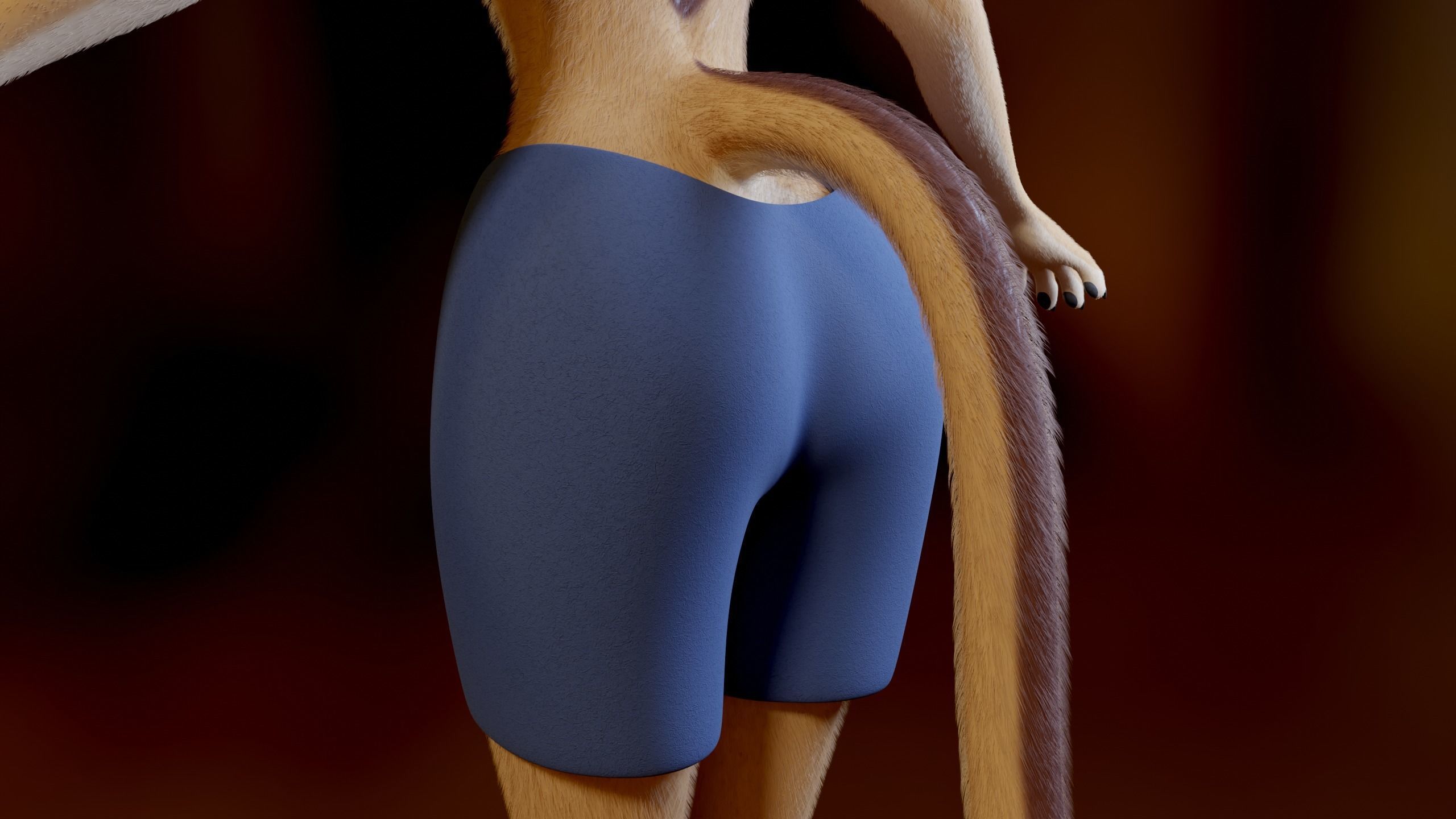 Mayala Anthro Lioness 3D model_28