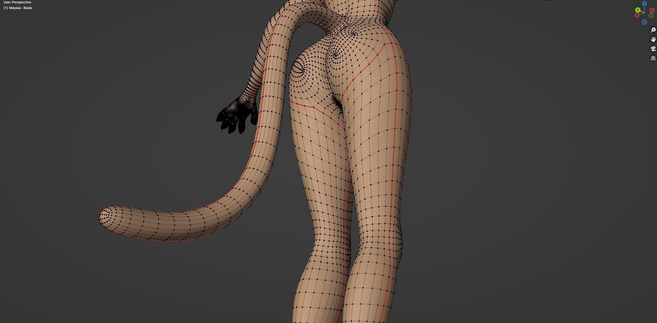 Mayala Anthro Lioness 3D model_64