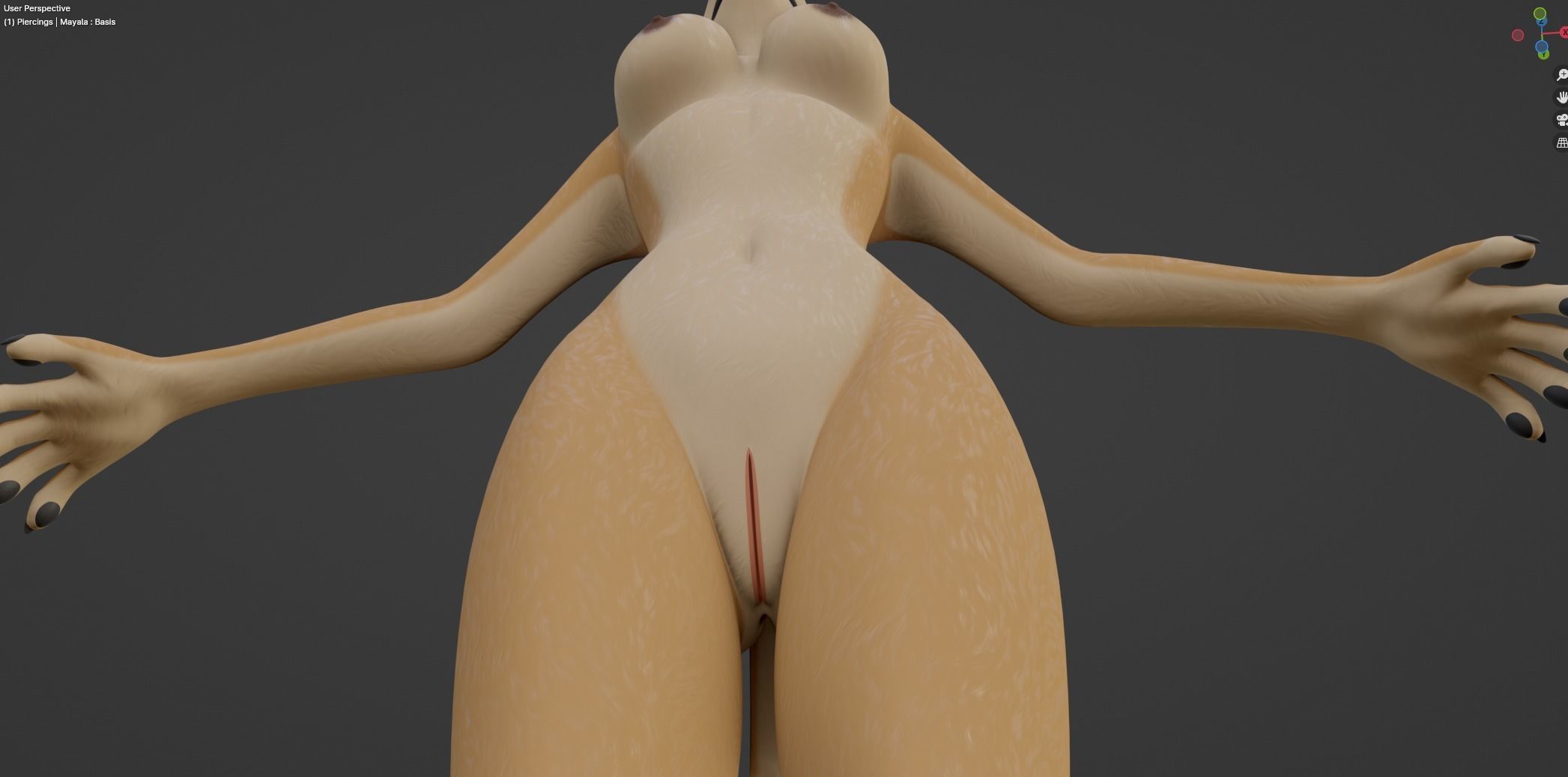 Mayala Anthro Lioness 3D model_57