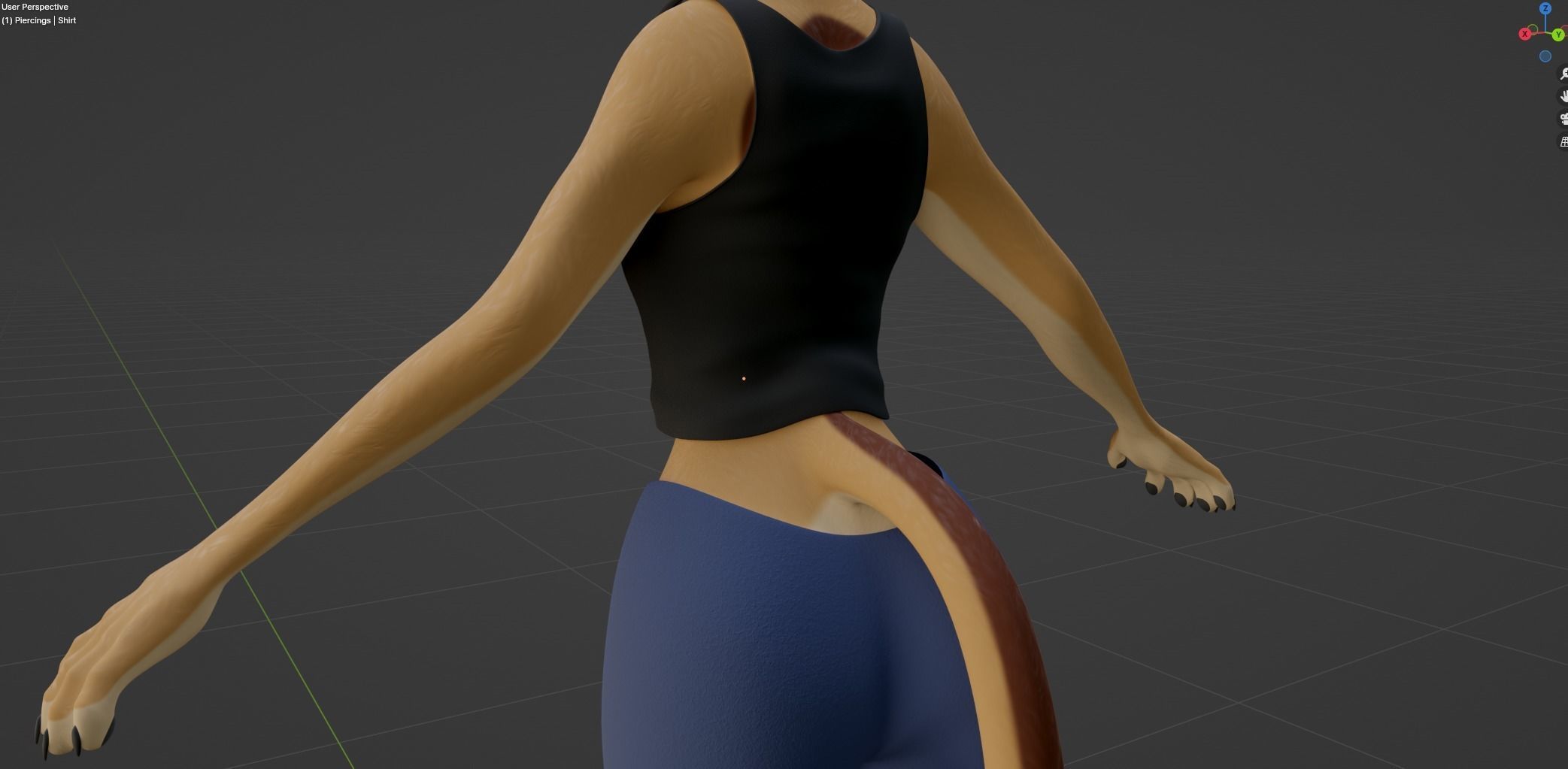 Mayala Anthro Lioness 3D model_79