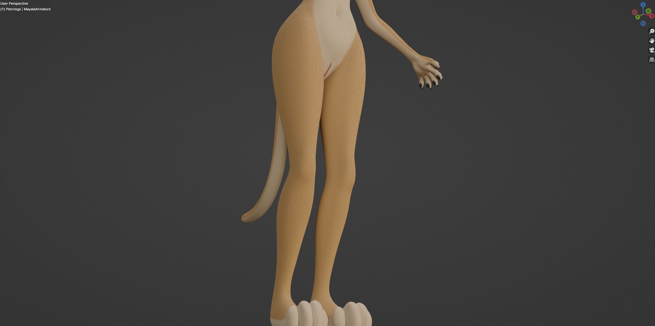Mayala Anthro Lioness 3D model_50
