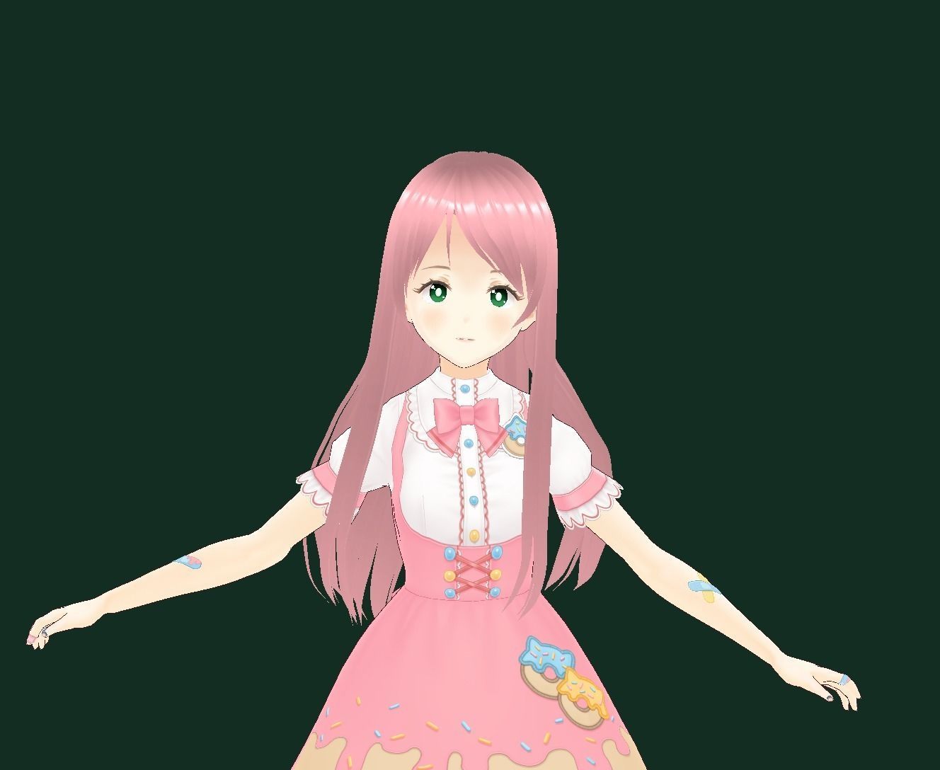 Bocchi the Rock New VRChat 3D model Low-poly 3D model_16
