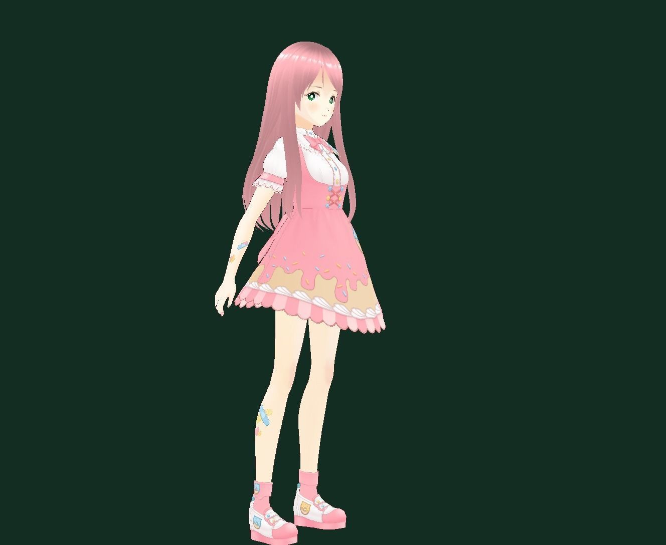 Bocchi the Rock New VRChat 3D model Low-poly 3D model_3