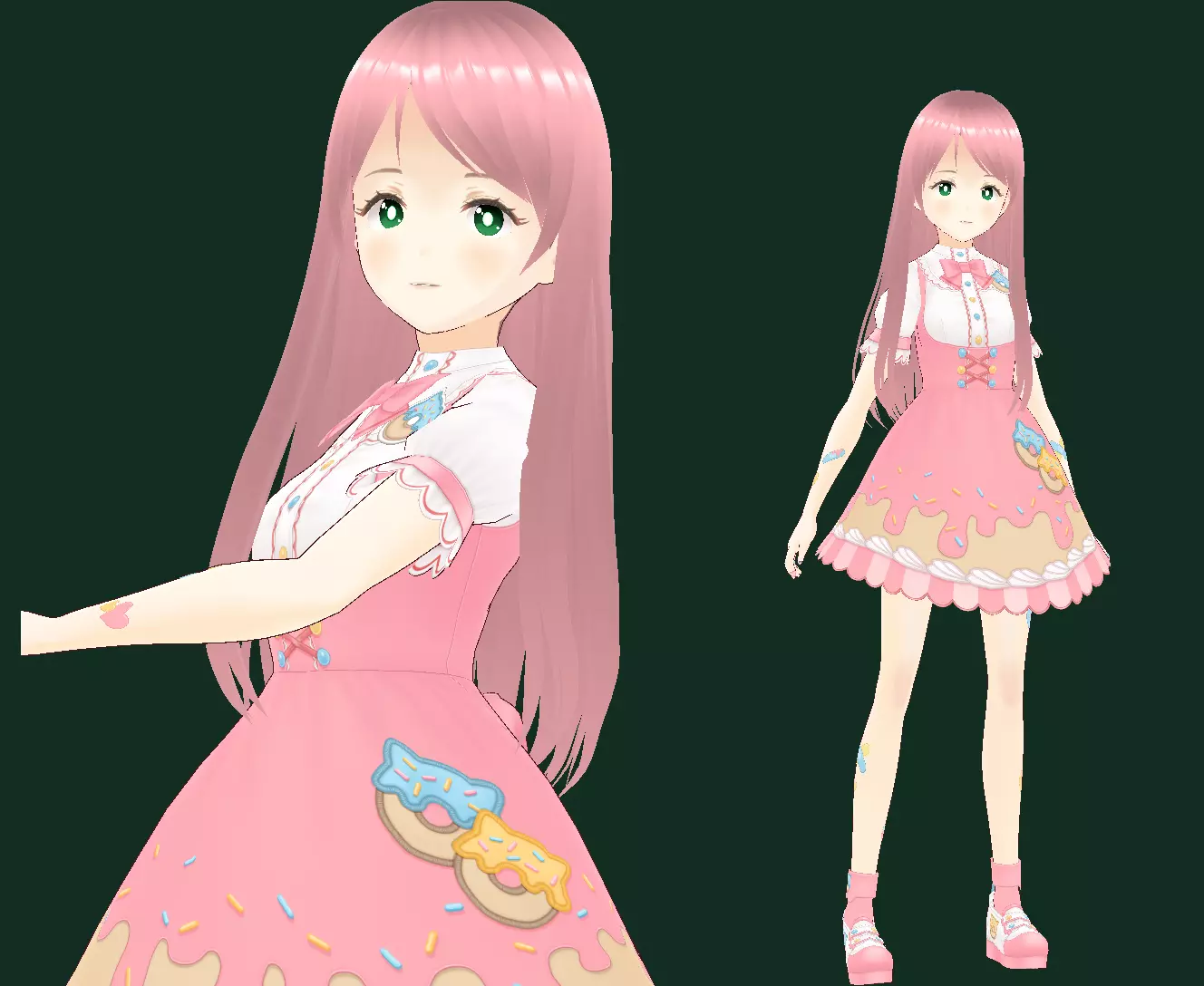 Bocchi the Rock New VRChat 3D model Low-poly 3D model_0