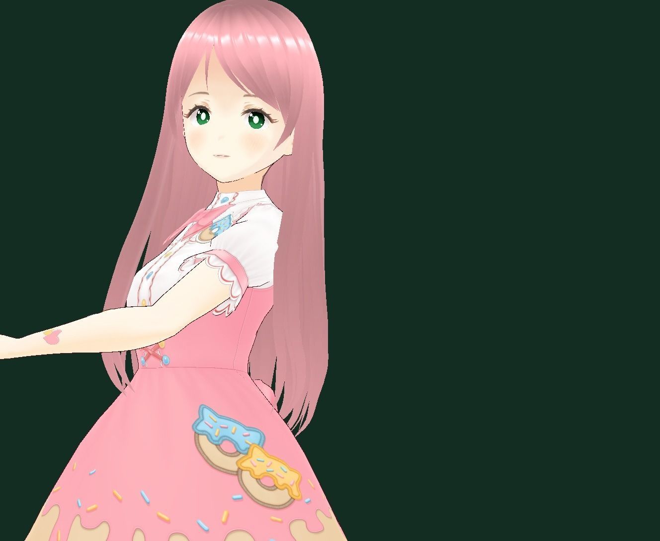 Bocchi the Rock New VRChat 3D model Low-poly 3D model_4