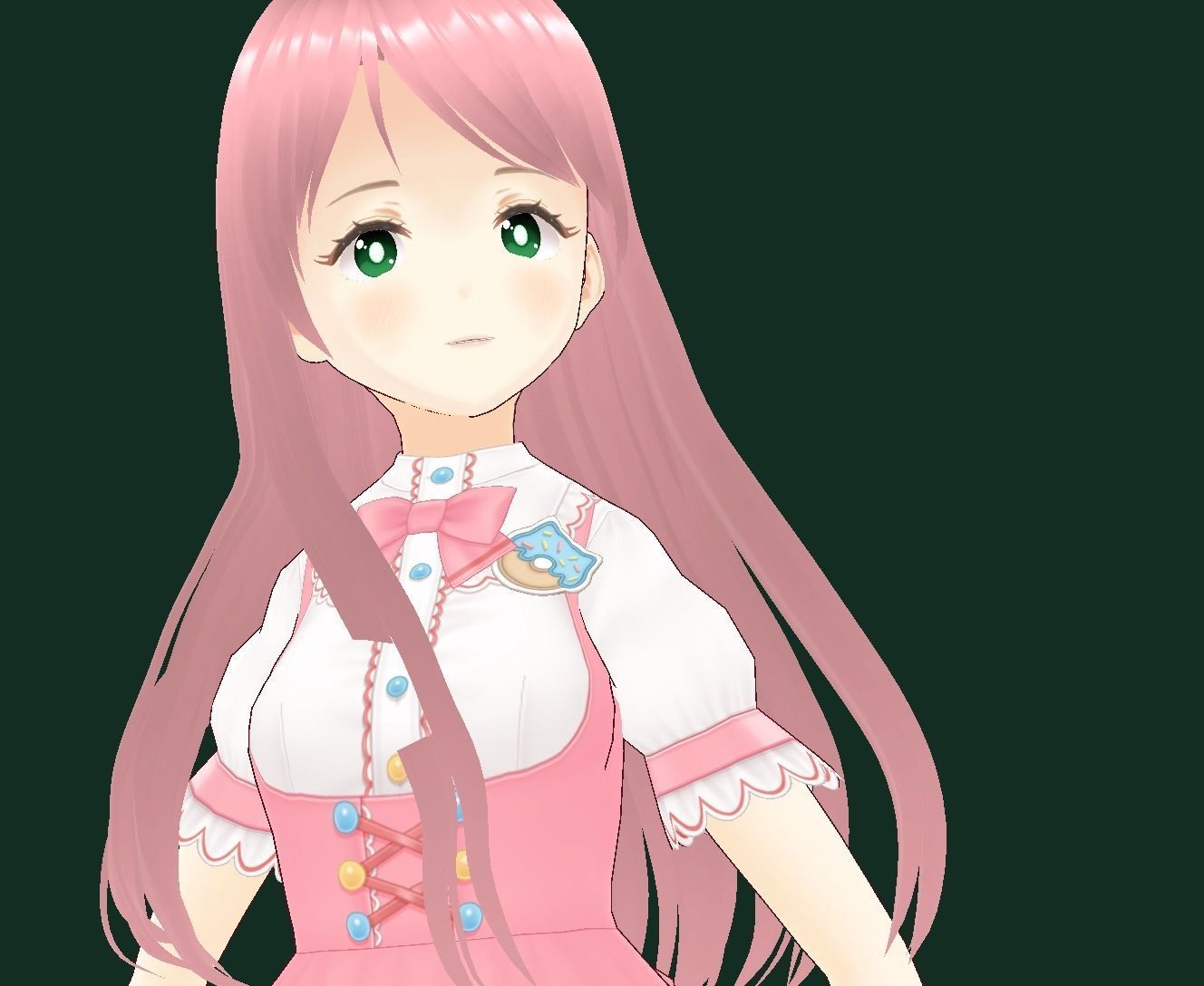 Bocchi the Rock New VRChat 3D model Low-poly 3D model_12