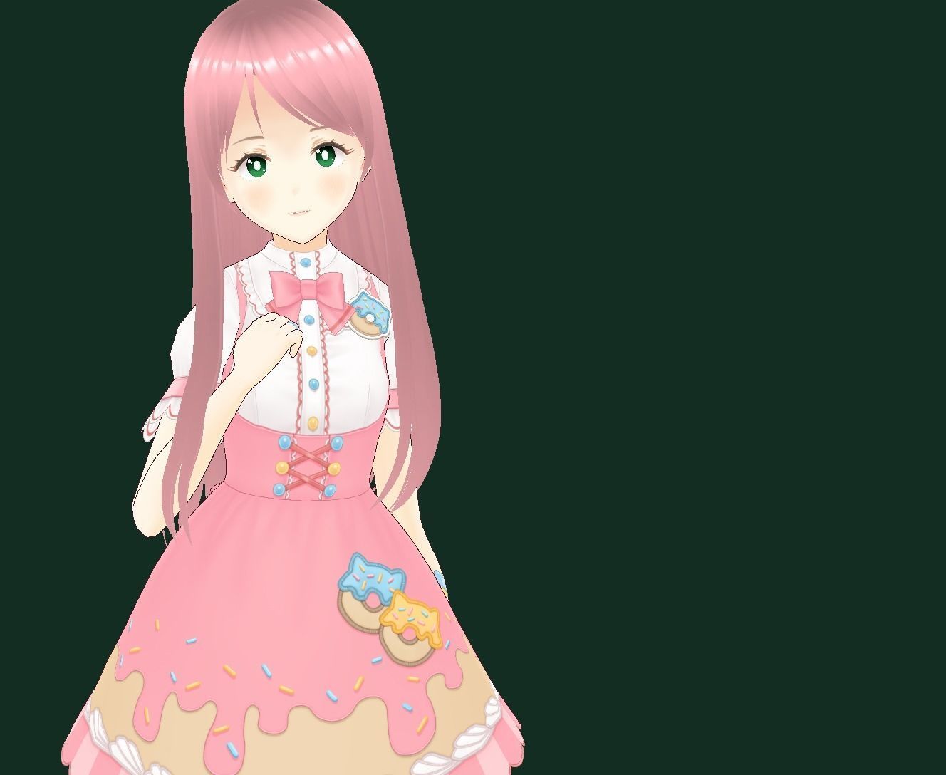 Bocchi the Rock New VRChat 3D model Low-poly 3D model_15