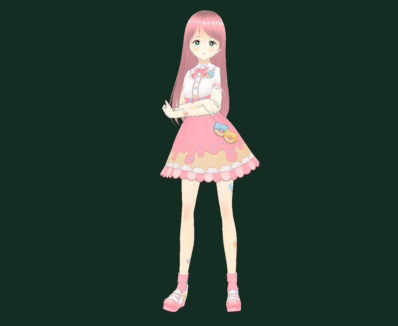 Bocchi the Rock New VRChat 3D model Low-poly 3D model_20