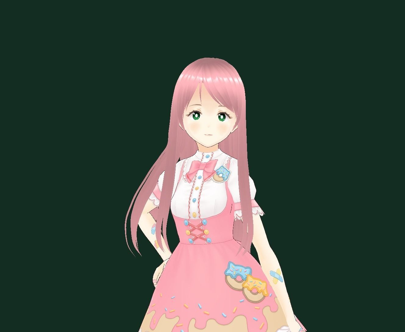 Bocchi the Rock New VRChat 3D model Low-poly 3D model_18