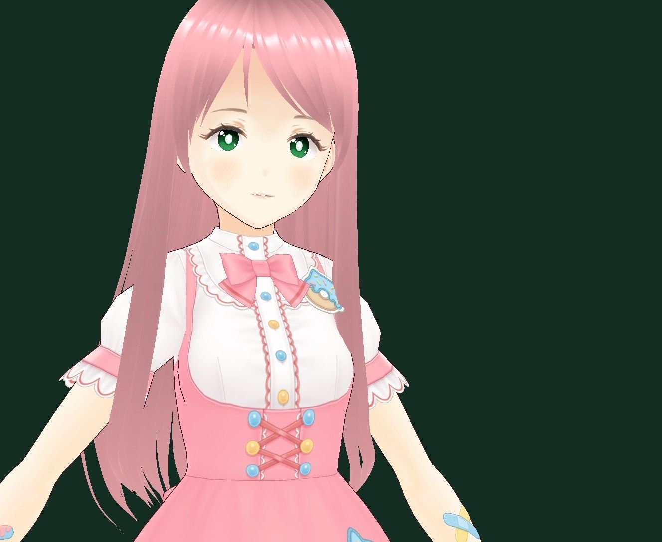 Bocchi the Rock New VRChat 3D model Low-poly 3D model_8