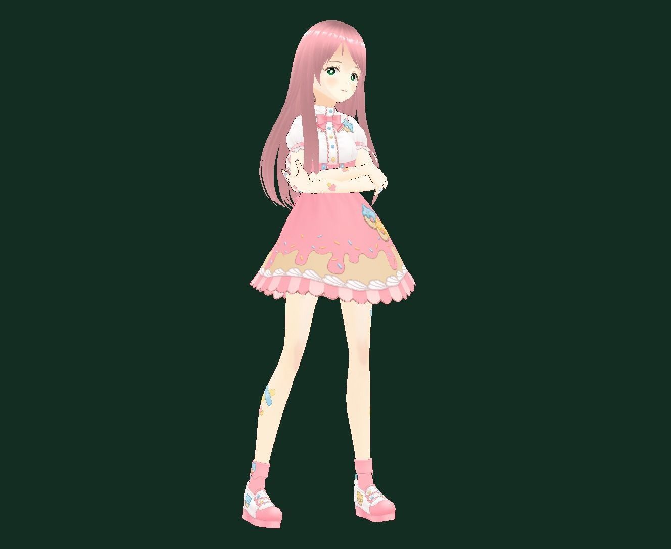 Bocchi the Rock New VRChat 3D model Low-poly 3D model_9