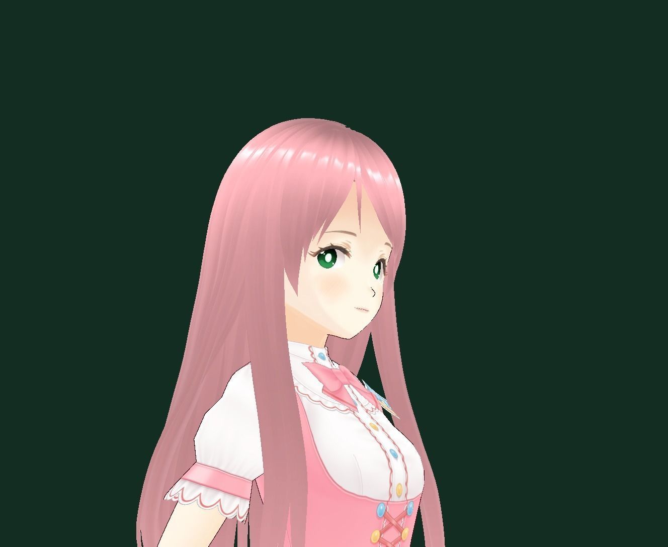 Bocchi the Rock New VRChat 3D model Low-poly 3D model_5