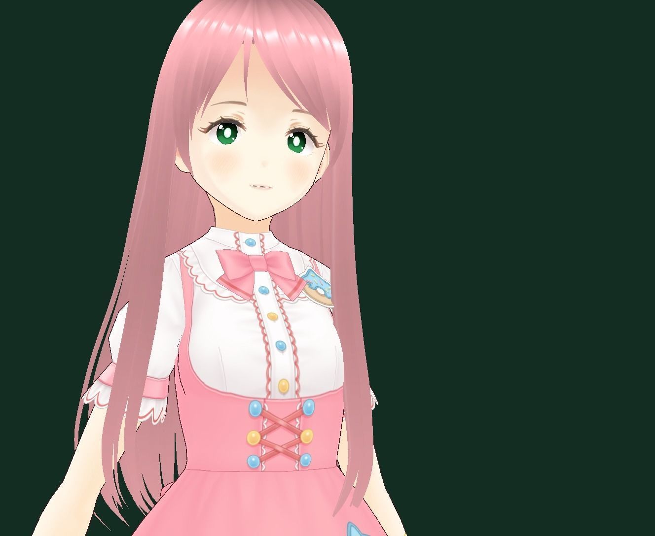 Bocchi the Rock New VRChat 3D model Low-poly 3D model_6
